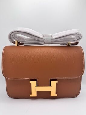 24CM Epsom Leather Crossbody / Shoulder Bag - Golden